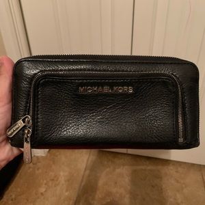 Used Michael Kors black wallet